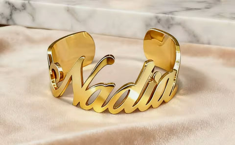 Cuff me custom name bracelet